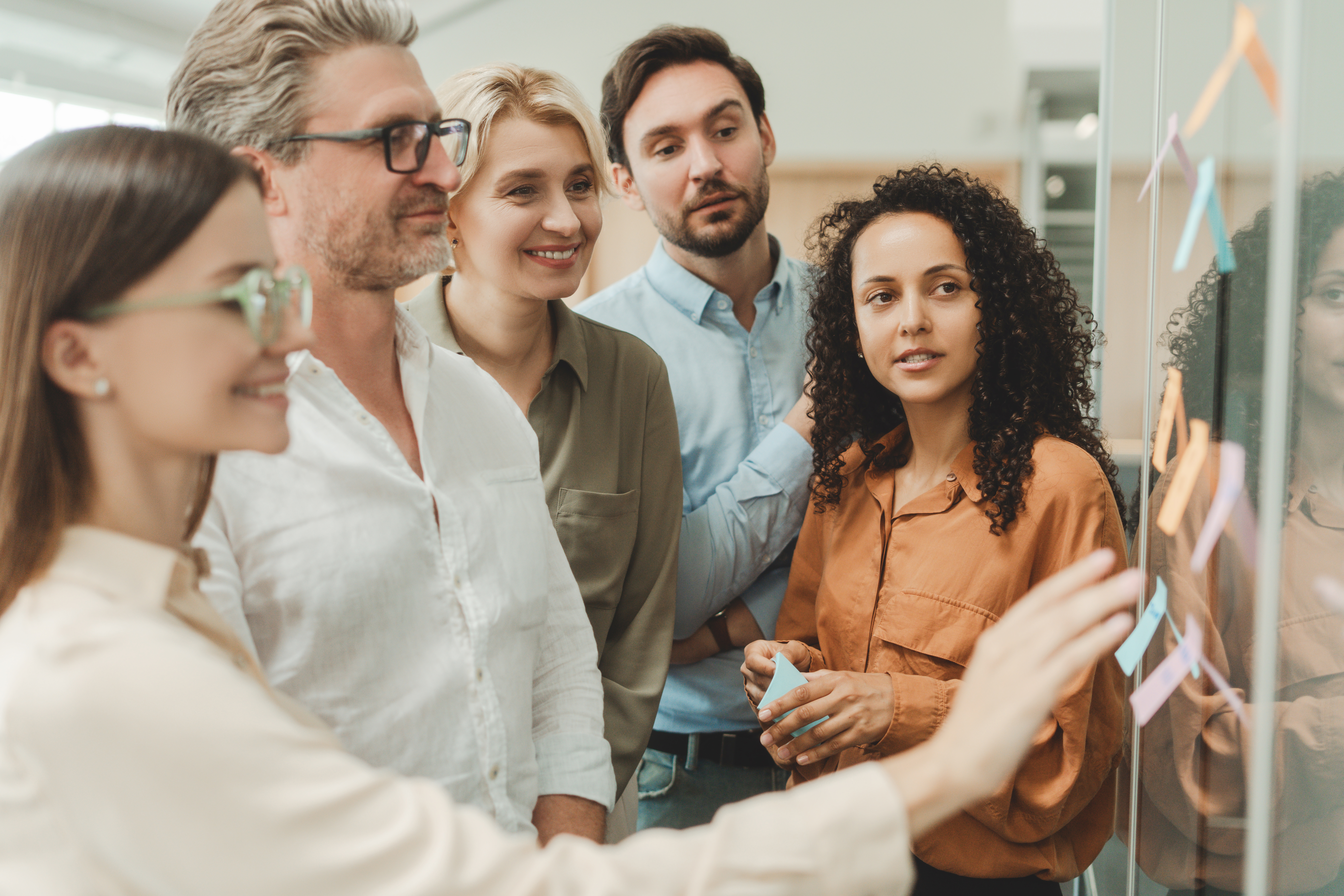 Agile workshop — team bij whiteboard